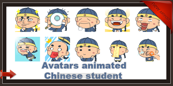 Avatars animated Chinese student
