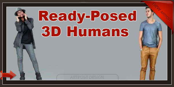 Ready-Posed 3D Humans