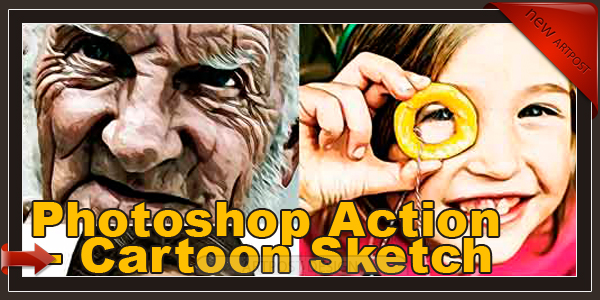Photoshop Action - Cartoon Sketch V6