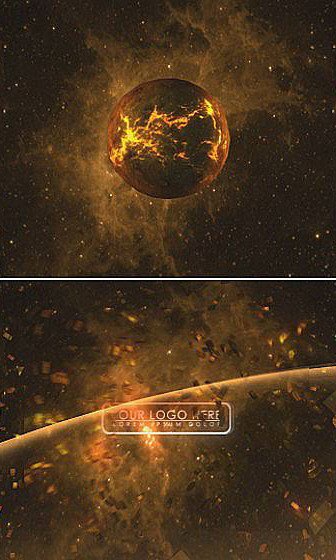 After Effect Project Planet Explosion Intro