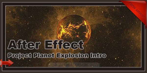 After Effect Project Planet Explosion Intro
