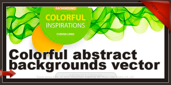 Цветные абстрактные фоны в векторе 9