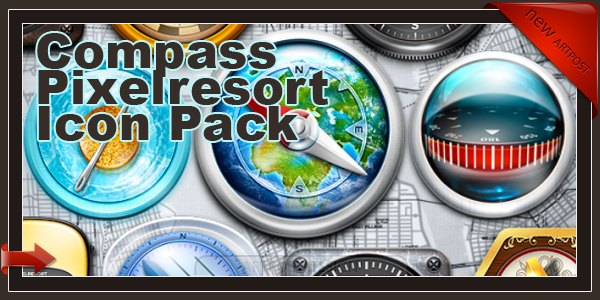 Компас - Compass Pixelresort Icon Pack 