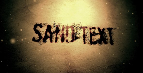 VideoHive After Effects Project Sand text