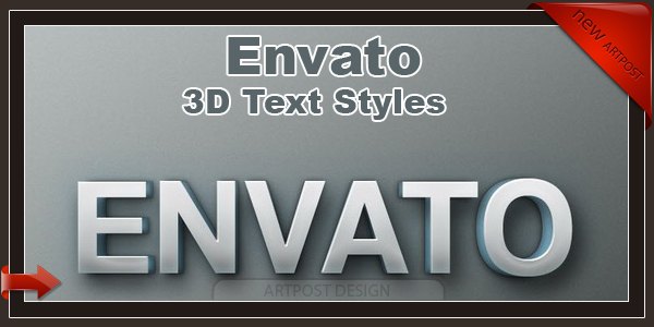 Envato 3D Text Styles